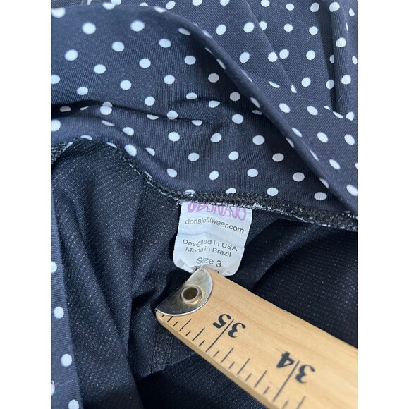 Dona Jo Skort Womens Siz 3 US XL Athletic Tennis Golf Skirt Black White - Picture 8 of 10